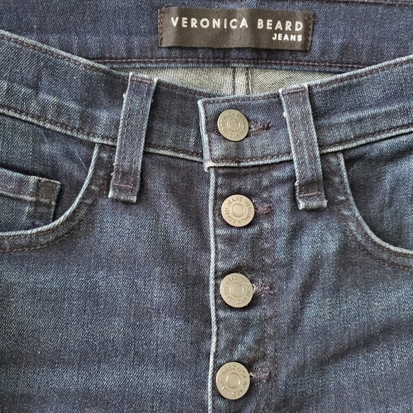 Veronica Beard Carolyn Tuxedo Stripe Jeans - Picture 4 of 6